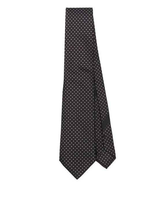 Dolce & Gabbana Men Geometric-Pattern Silk Tie