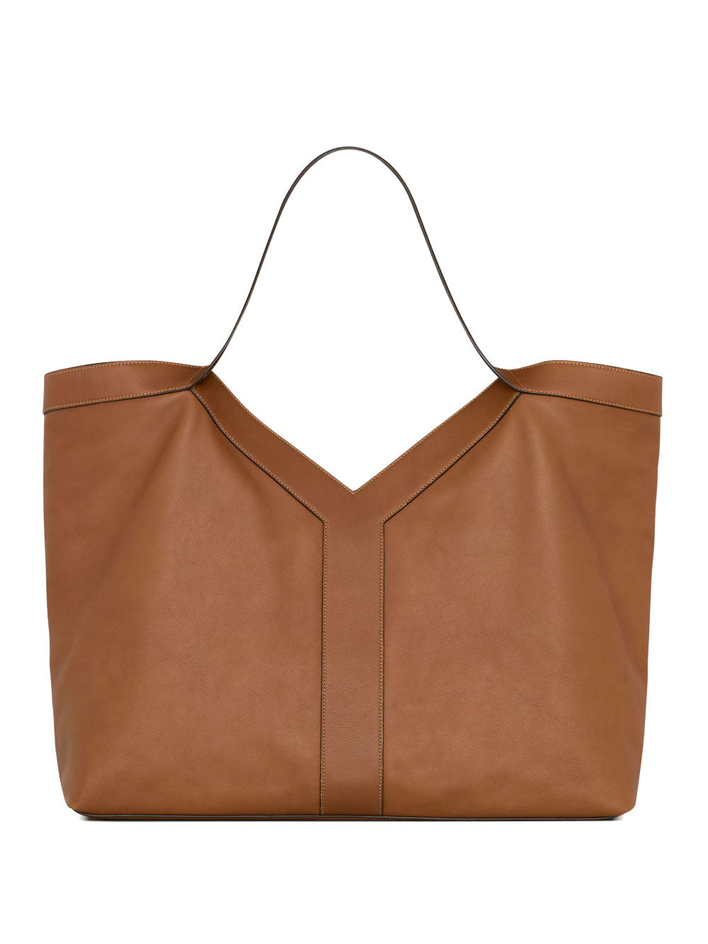 Saint Laurent Men Y Large Tote In Grained Leather