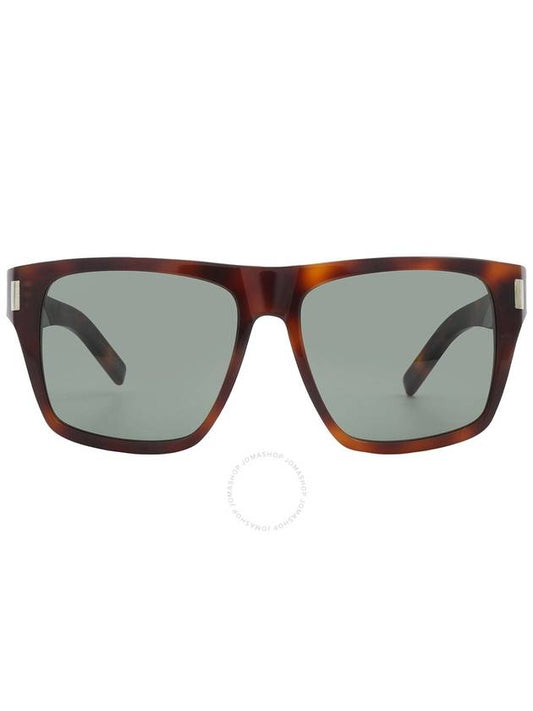 Saint Laurent Saint Laurent Green Square Ladies Sunglasses SL 424 003 56