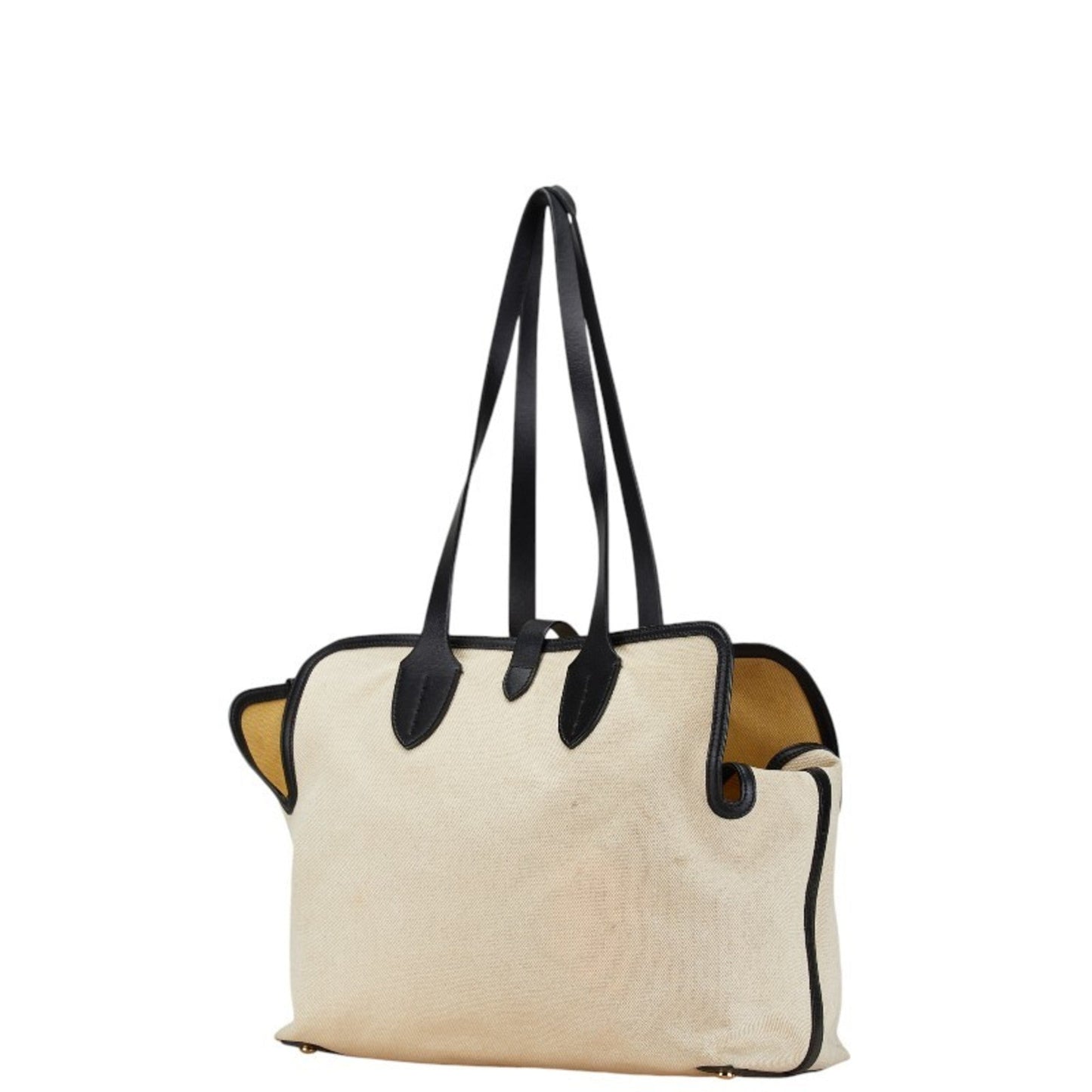 Burberry  Canvas Leather Pouch Tote Bag ()