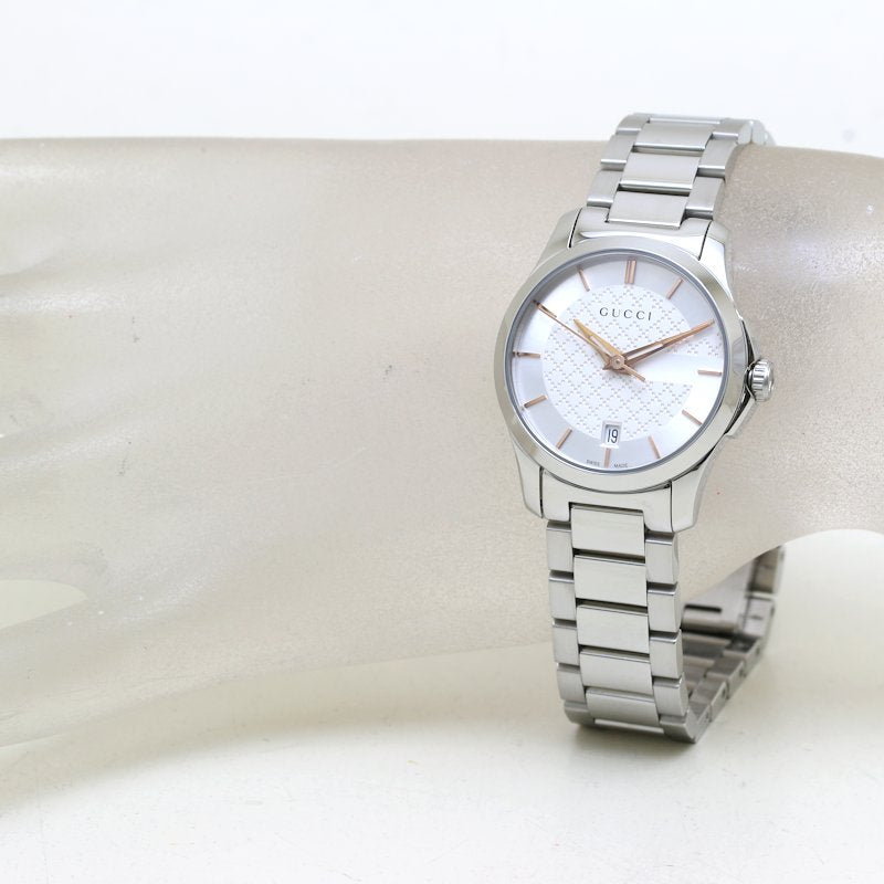 Gucci Stainless Steel Quartz G-Timeless Watch YA126523