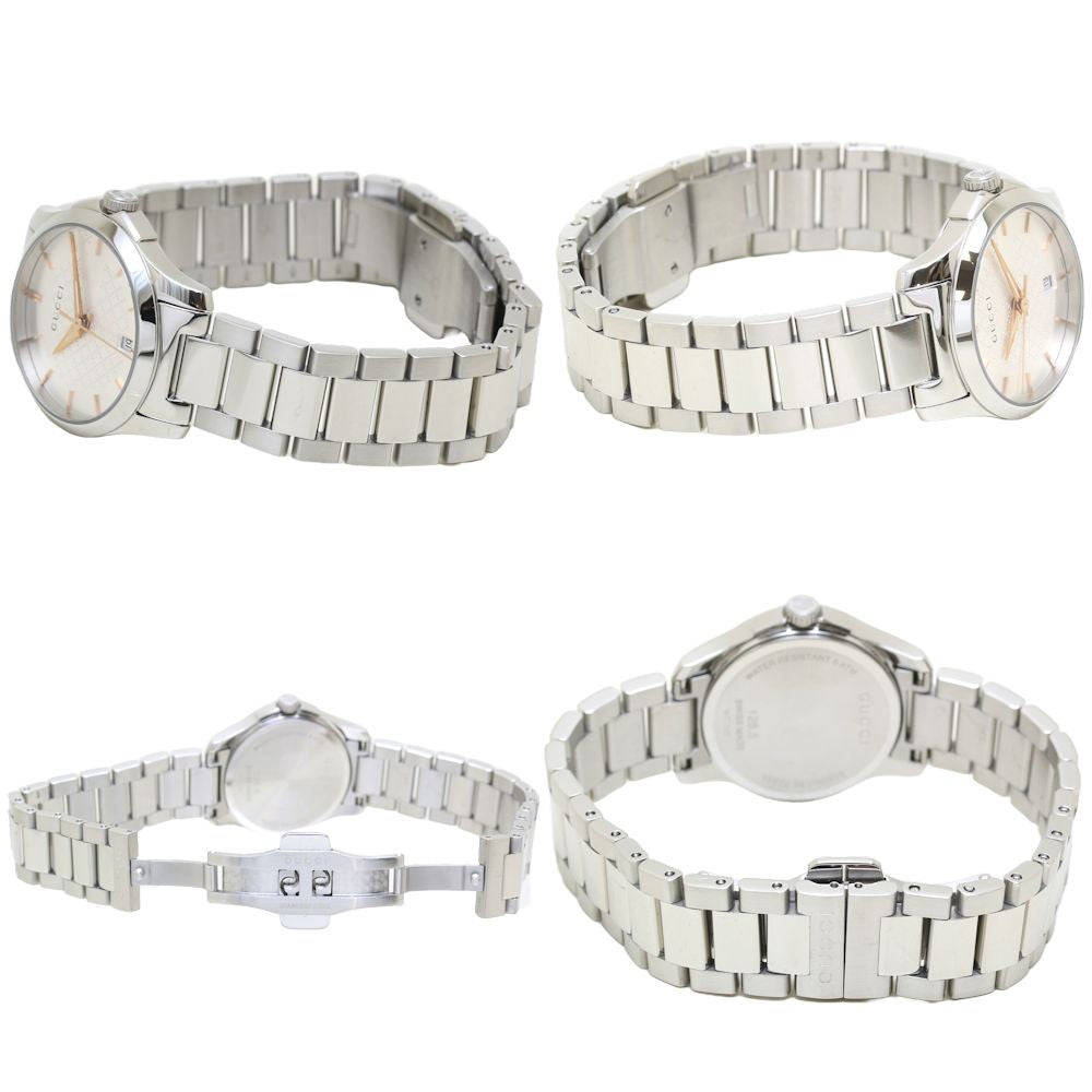 Gucci Stainless Steel Quartz G-Timeless Watch YA126523