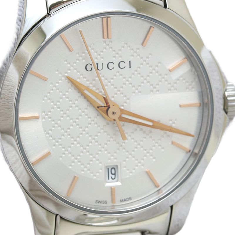 Gucci Stainless Steel Quartz G-Timeless Watch YA126523