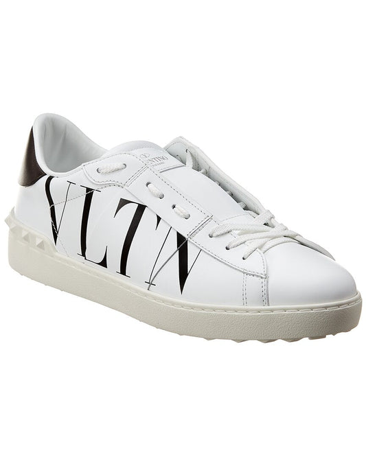 Valentino Vltn Leather Sneaker White