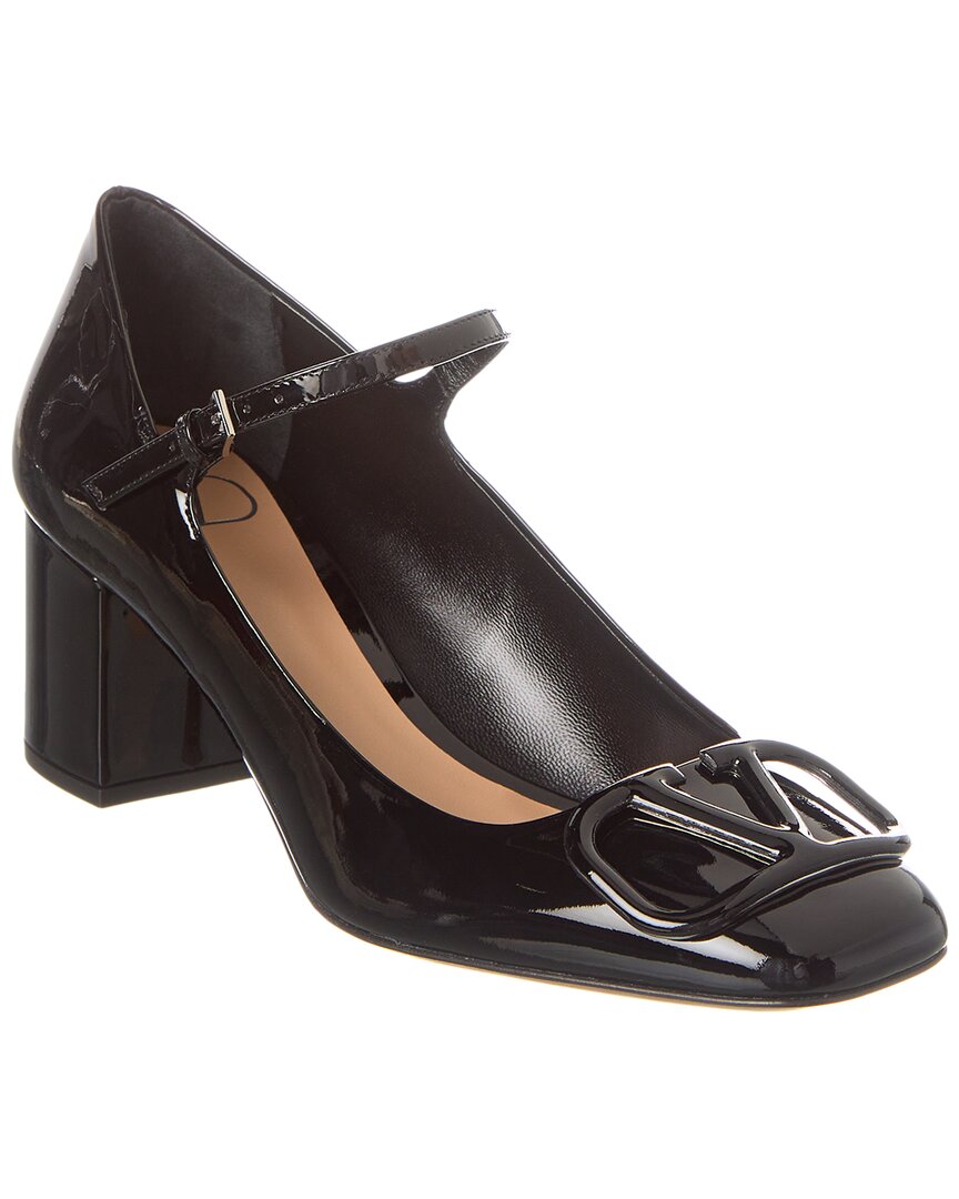 Valentino Vlogo 60 Patent Pump Black