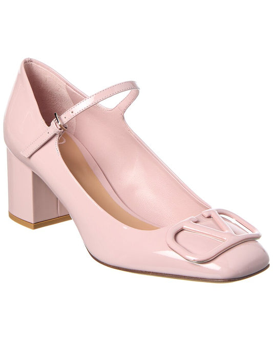 Valentino Vlogo 60 Patent Pump Pink