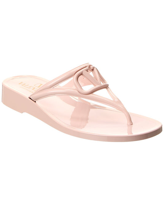 Valentino Vlogo Rubber Sandal Pink