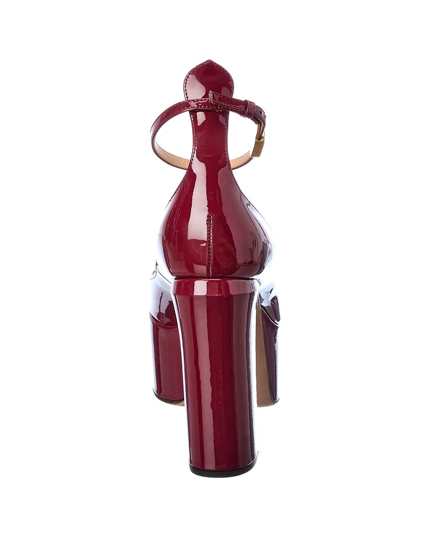 Valentino Vlogo 120 Patent Ankle Strap Platform Pump