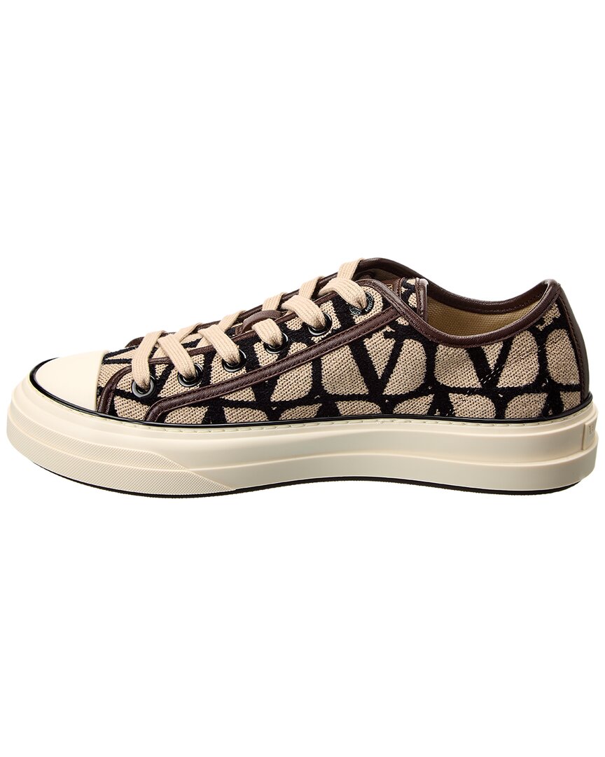 Valentino Toile Iconographe Canvas & Leather Sneaker