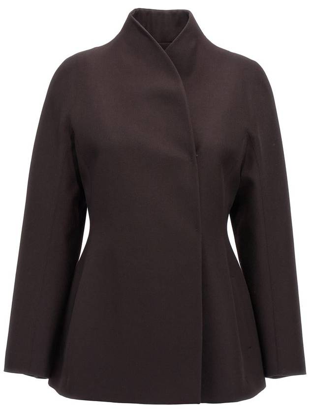 Fendi Wool Jacket Dark Purple