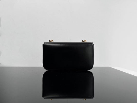 Celine CUIR TRIOMPHE 20 BLACK CALFSKIN GOLD HARDWARE
