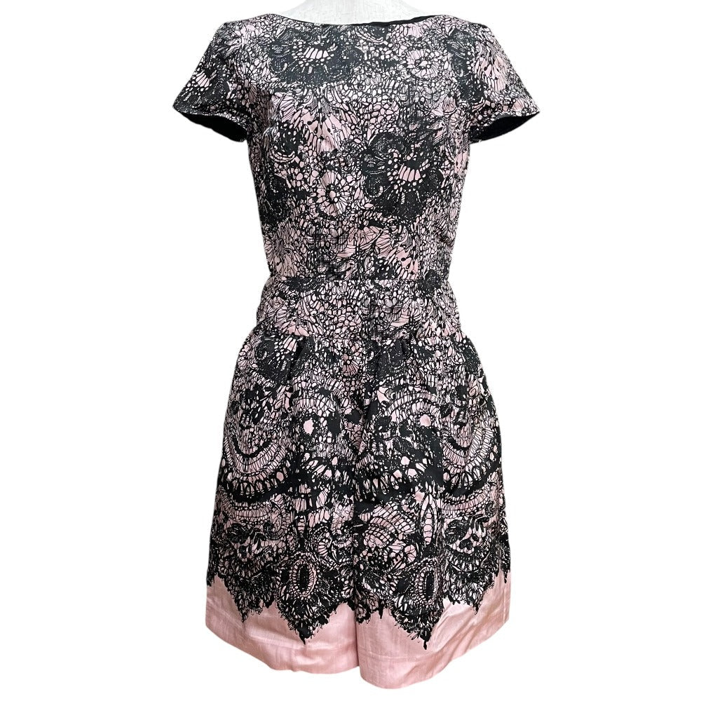 Prada Flower Lace Print Dress