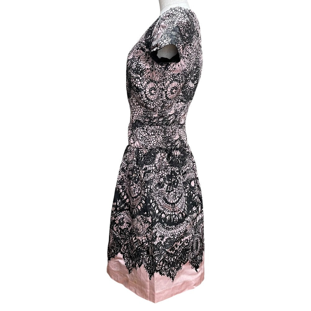 Prada Flower Lace Print Dress