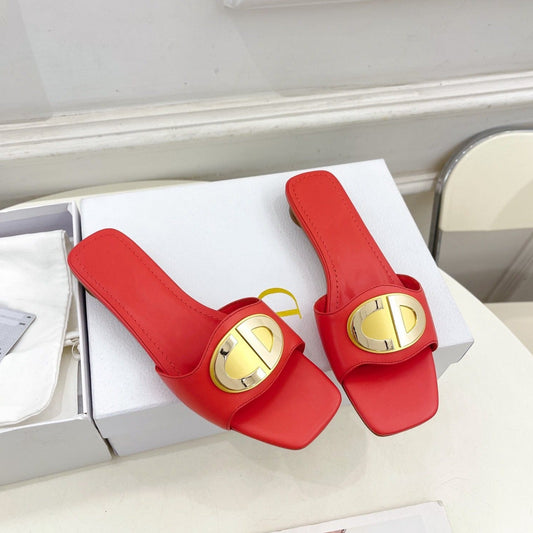 DIOR FOREVER HEELED 1.5CM RED