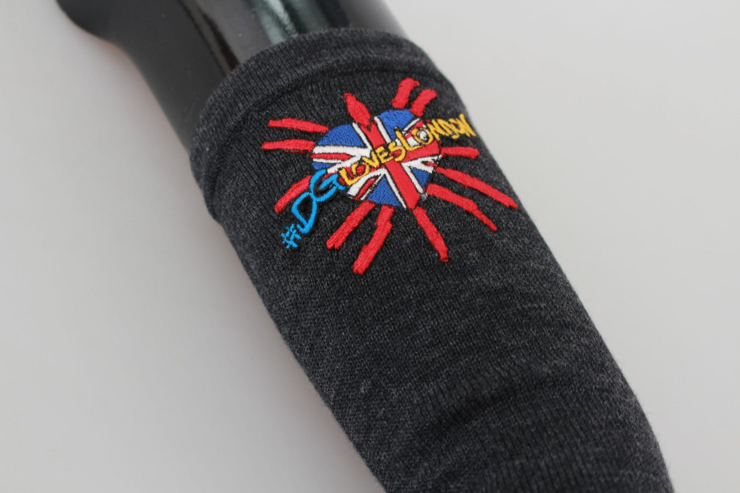 Dolce & Gabbana Gray #DWomen'sLondon Embroidered Virgin Wool Women's Gloves