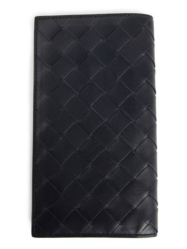Bottega Veneta Intrecciato Slim Long Wallet Black