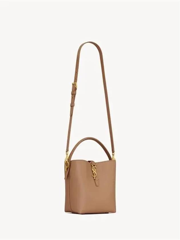 Saint Laurent LE 37 Small Shiny Leather Shoulder Bag Fox