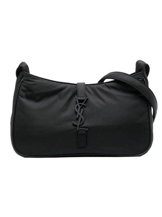 Saint Laurent 5 A 7 Regenerated Nylon Shoulder Bag Black