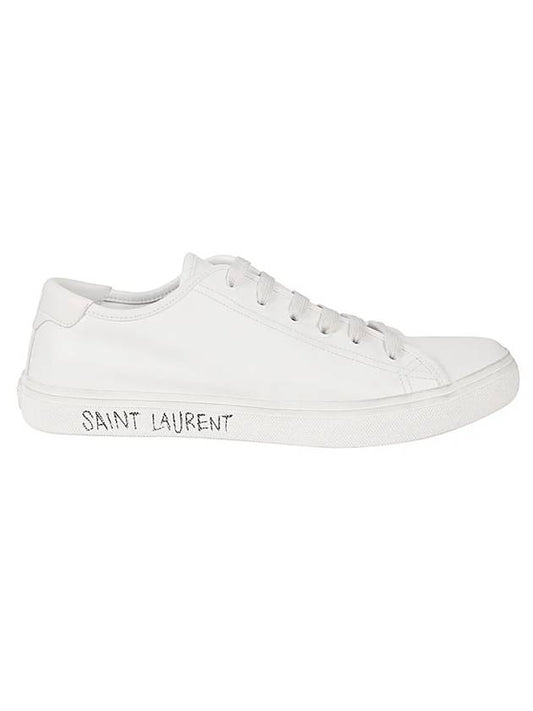 Saint Laurent Men's Malibu Low Top Sneakers White