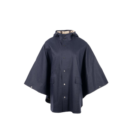 Hermes size XXS allure general purpose rain cape Cotton Navy/ beige