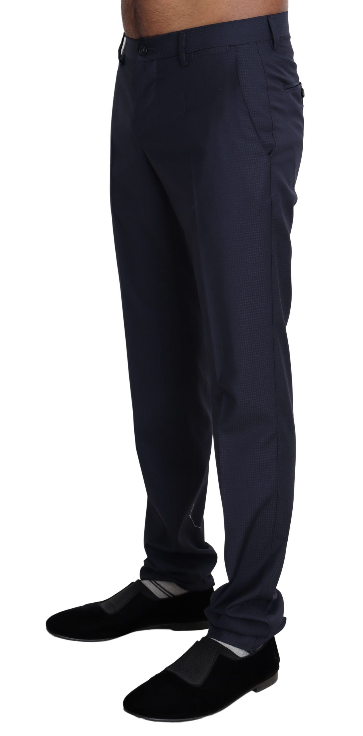Dolce & Gabbana Navy Blue Dress Formal Men Trouser Men's Pants