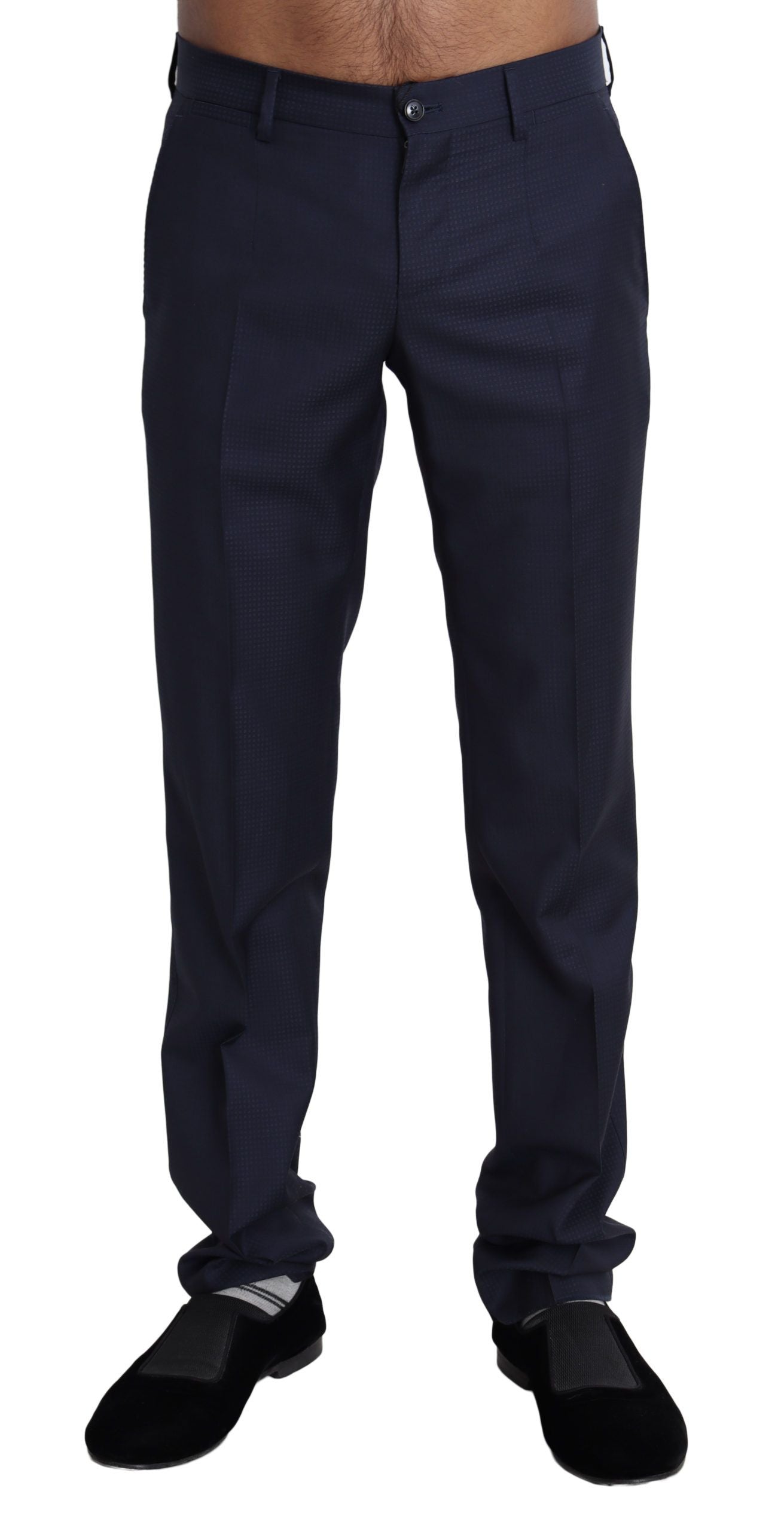 Dolce & Gabbana Navy Blue Dress Formal Men Trouser Men's Pants