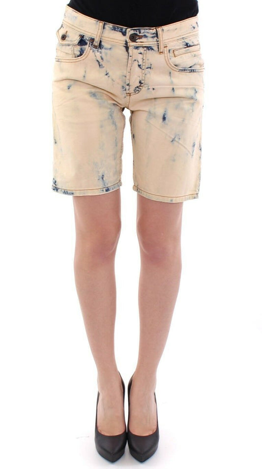 Dolce & Gabbana Blue Cotton Washed Jeans Shorts Women's Pants