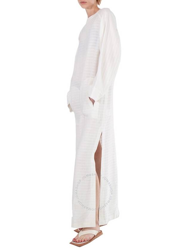Saint Laurent Women's Long Sleeve Maxi Long Dress