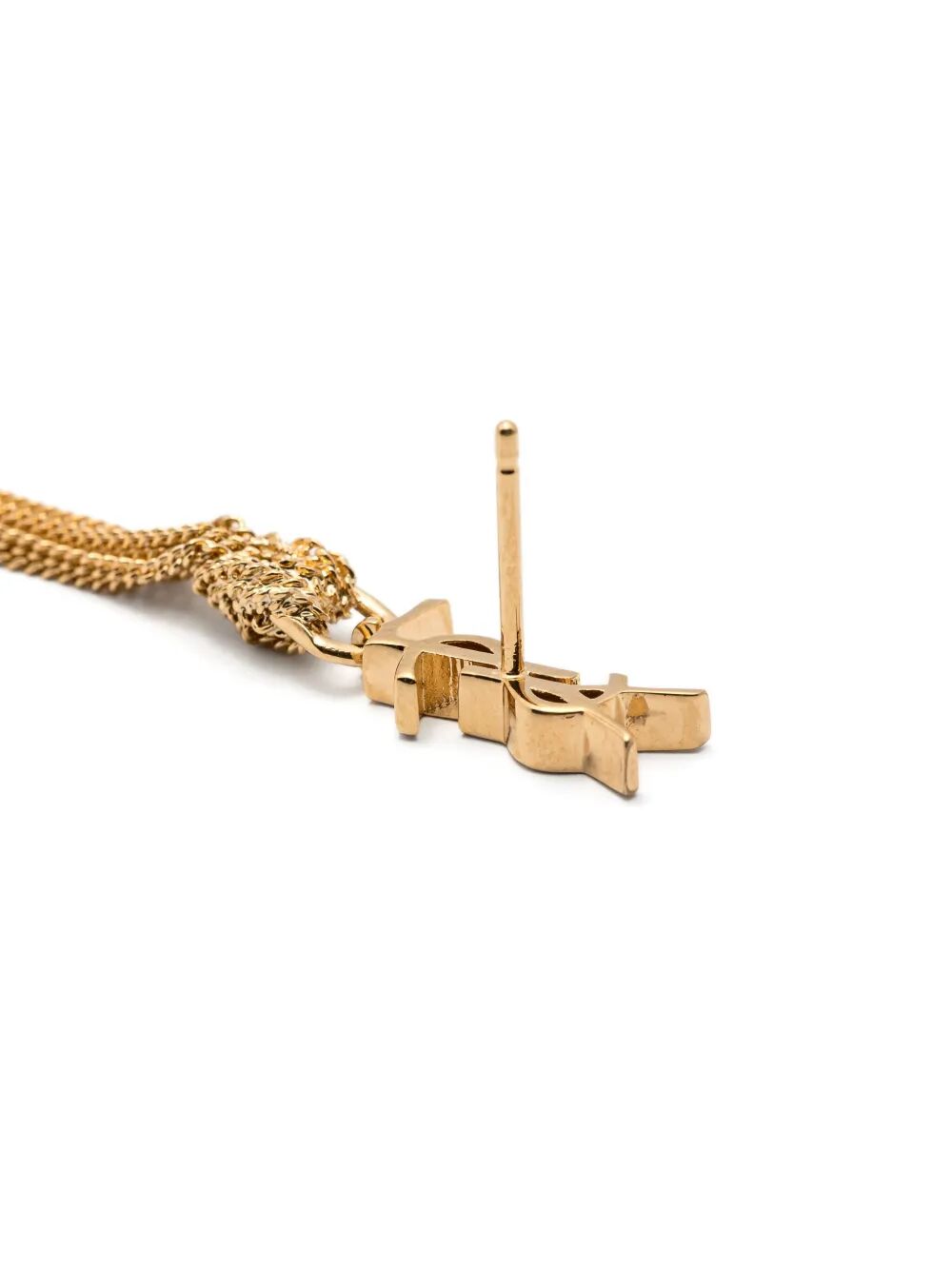 Saint Laurent Women Cassandre Tassel Metal Earrings