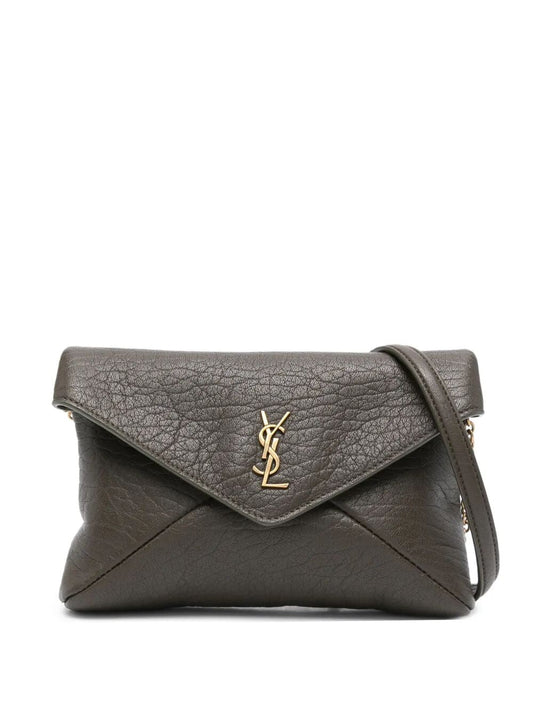 Saint Laurent Women Cassandre Chain Pouch In Lambskin