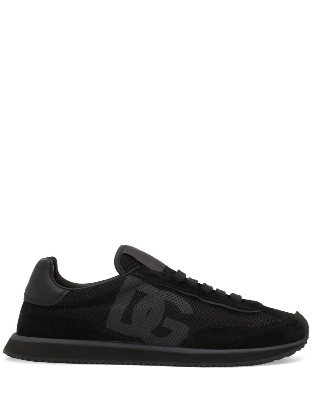 Dolce & Gabbana Men Suede And Mesh Dg Cushion Sneakers
