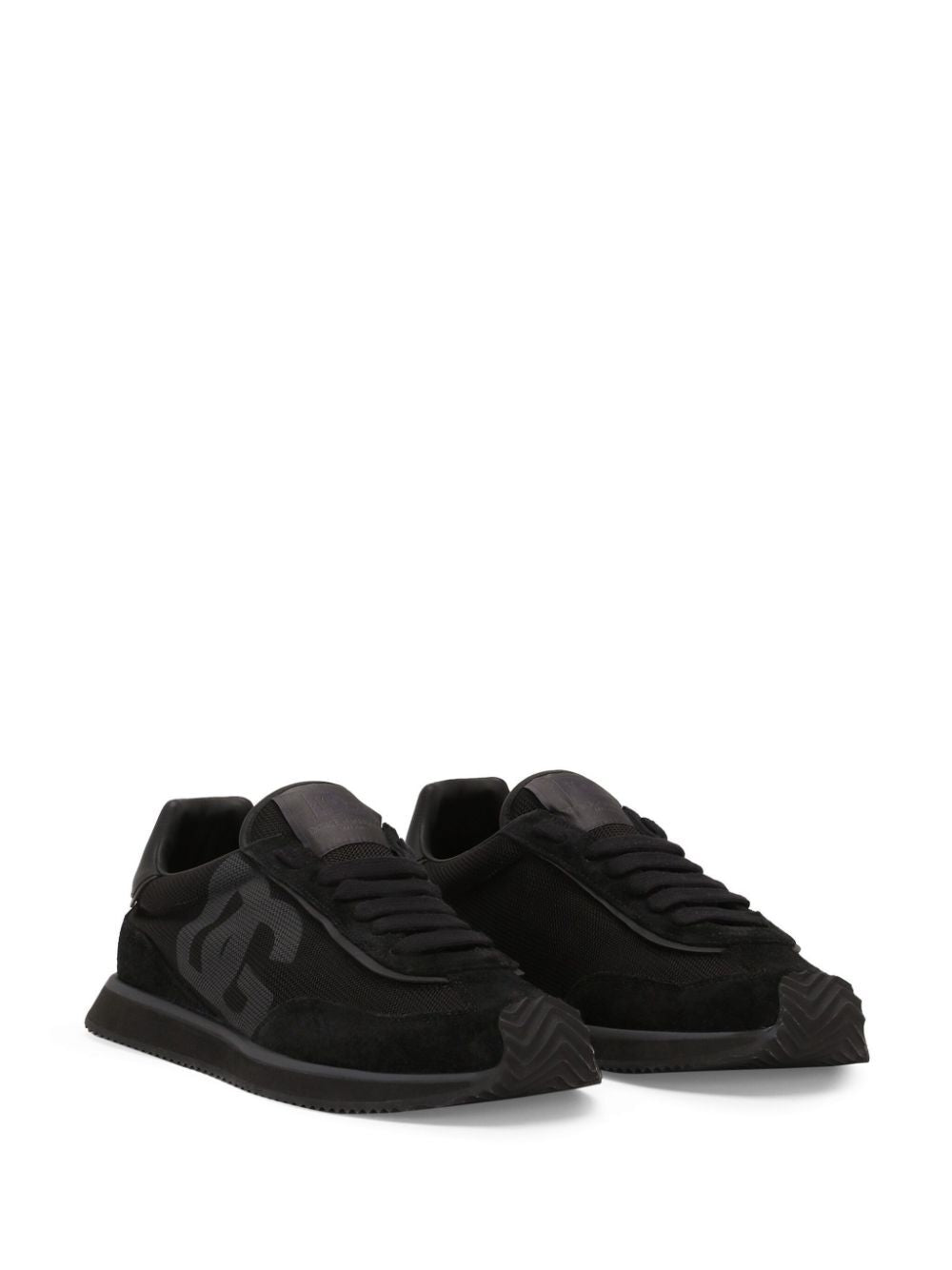 Dolce & Gabbana Men Suede And Mesh Dg Cushion Sneakers
