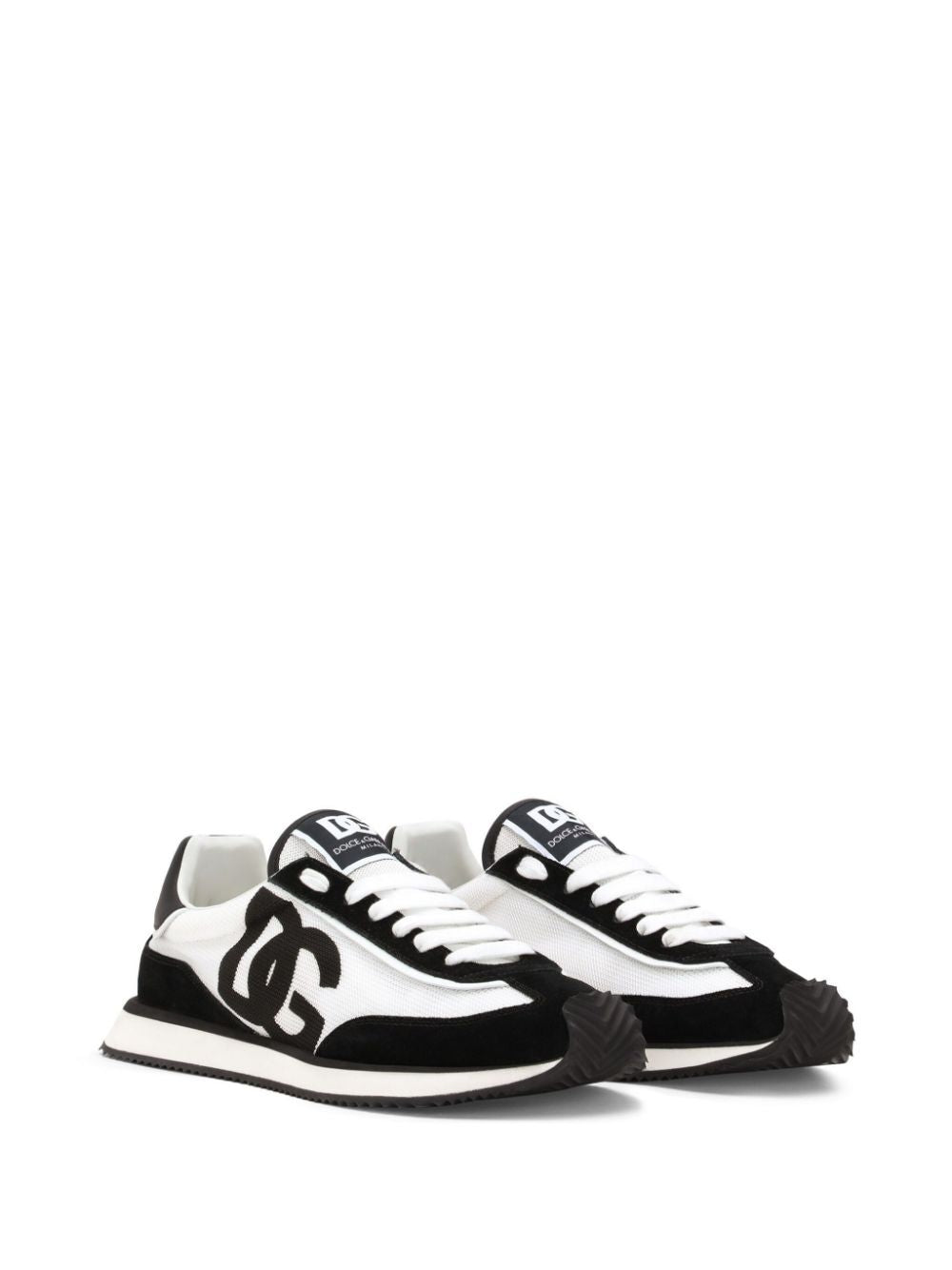Dolce & Gabbana Men Suede And Mesh Dg Cushion Sneakers