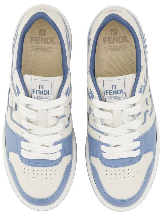 Fendi Match Low Top Sneakers Light Blue