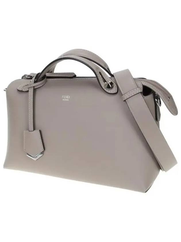 Fendi By The Way Boston Leather Medium Tote Bag Beige