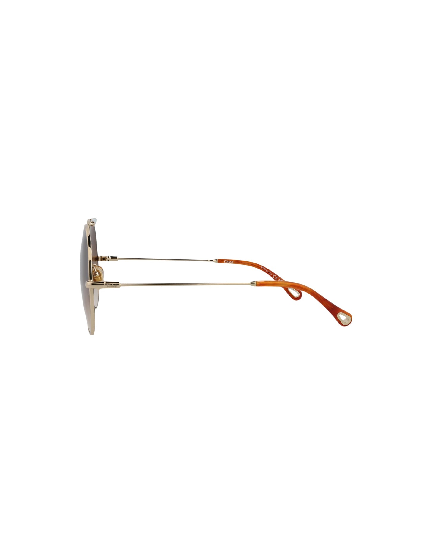 Aviator-Frame Metal Sunglasses