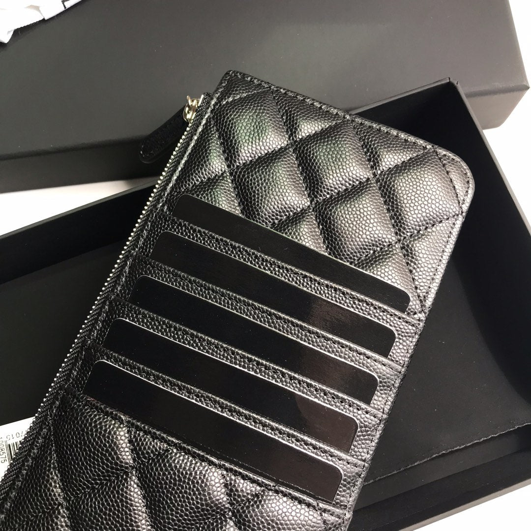 CHANEL MOBILE PURSE 19.5 BLACK GRAINED CALFSKIN ICON