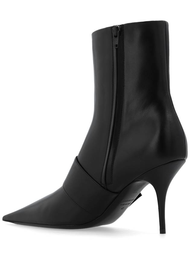 Balenciaga Knife Buckle Middle Boots Black