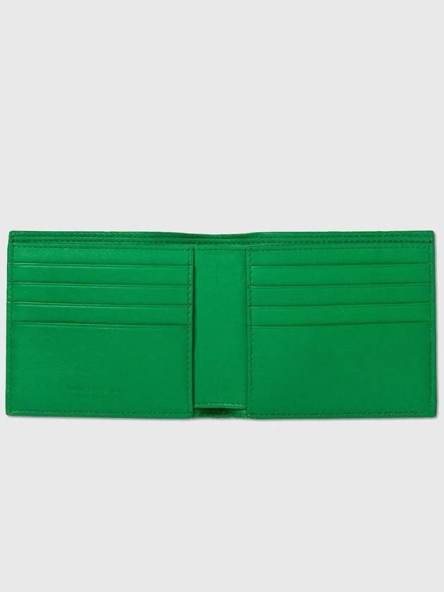 Bottega Veneta Intrecciato Bifold Half Wallet Green