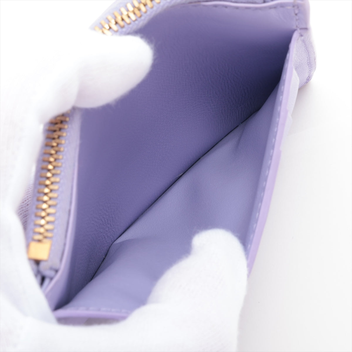 Bottega Veneta  Maxine Introduction Leather Coin Case Pearl