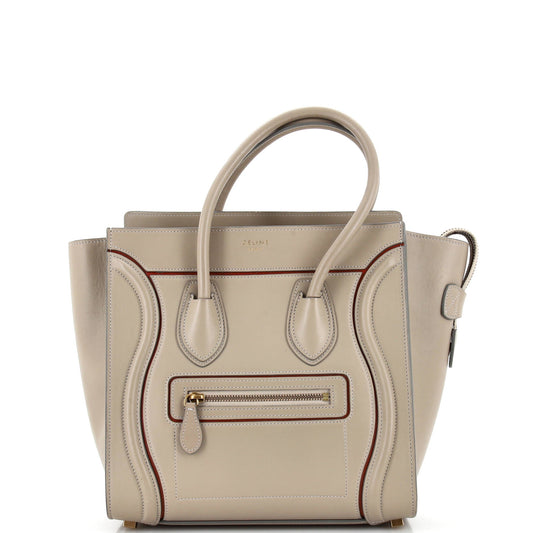 Celine Luggage Bag Smooth Leather Micro