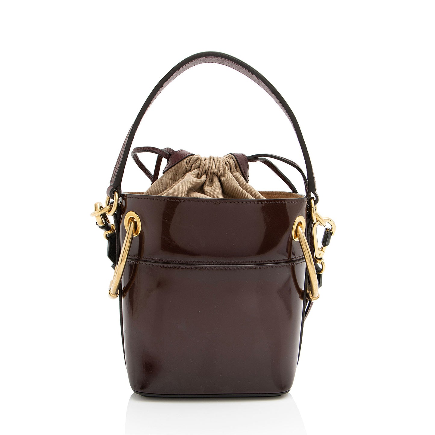 Chloe Patent Leather Roy Mini Bucket Bag