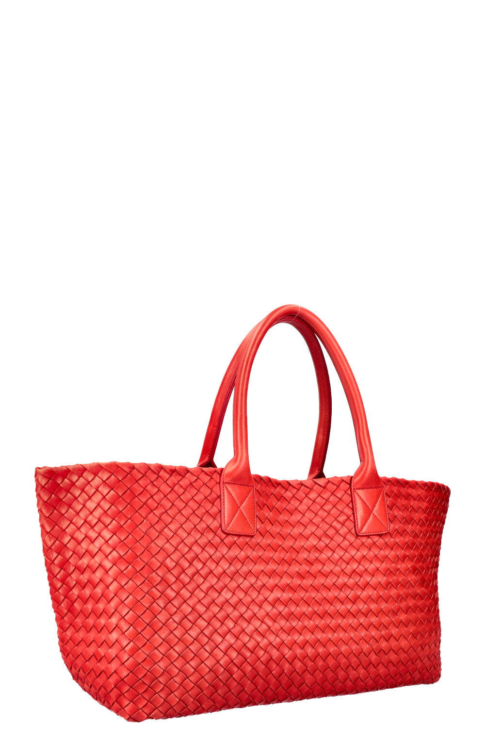 BOTTEGA VENETA Medium Cabat Tote Intrecciato Red