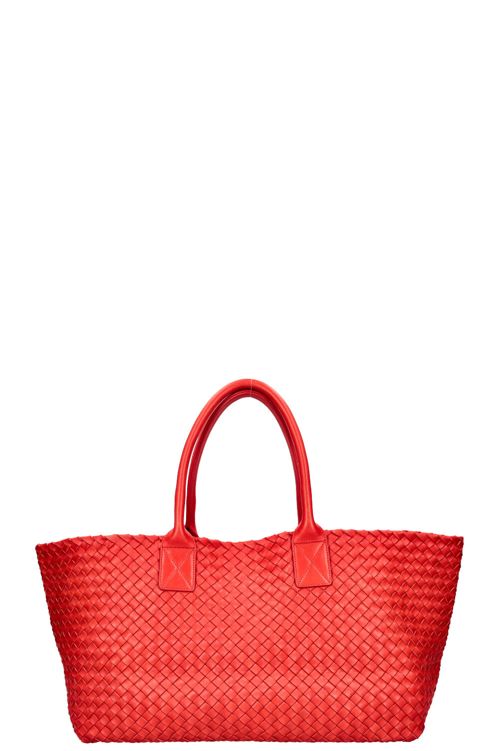 BOTTEGA VENETA Medium Cabat Tote Intrecciato Red