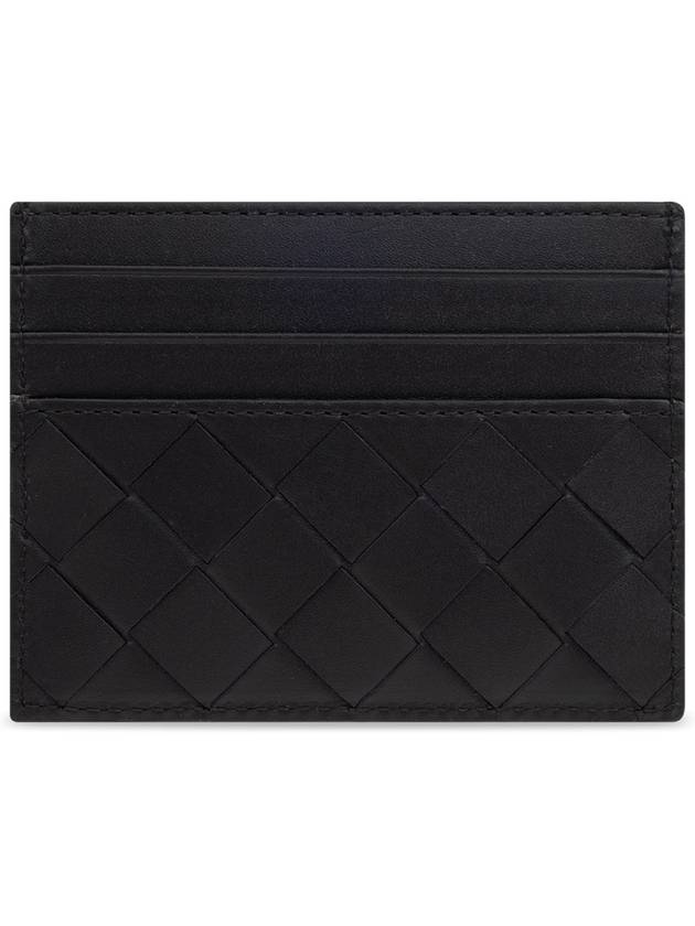Bottega Veneta Bottega Veneta Leather Card Case, Men's, Black