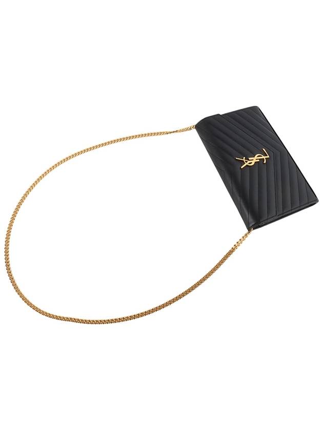 Saint Laurent 377828 Grande Poudre Envelope Cassandra Matelasse Chain Cross Bag 33798K