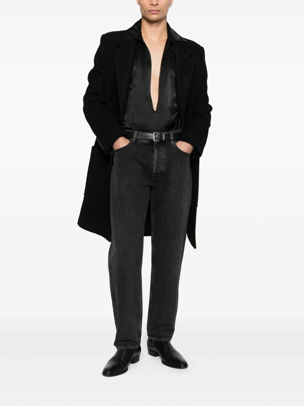 Saint Laurent Men Mick Long Jeans In Westwood Denim