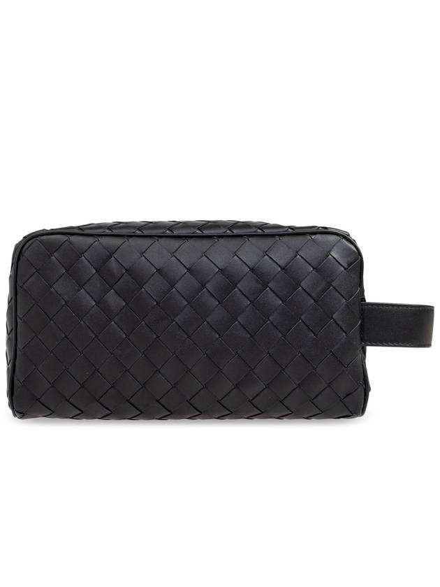 Bottega Veneta Bottega Veneta Toiletry Bag Intrecciato, Men's, Black