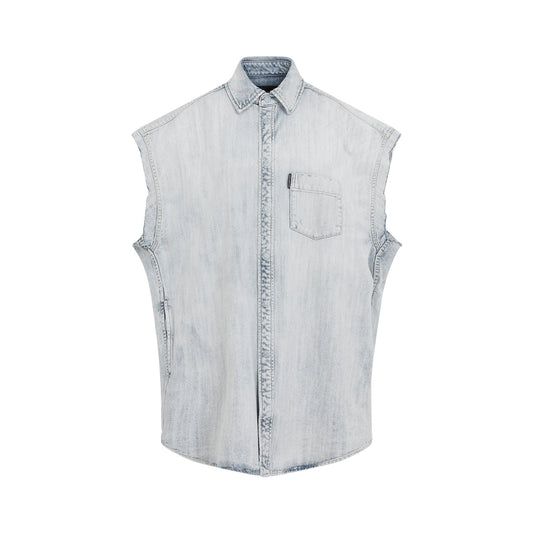 Balenciaga Ripped Sleeve Shirt Men