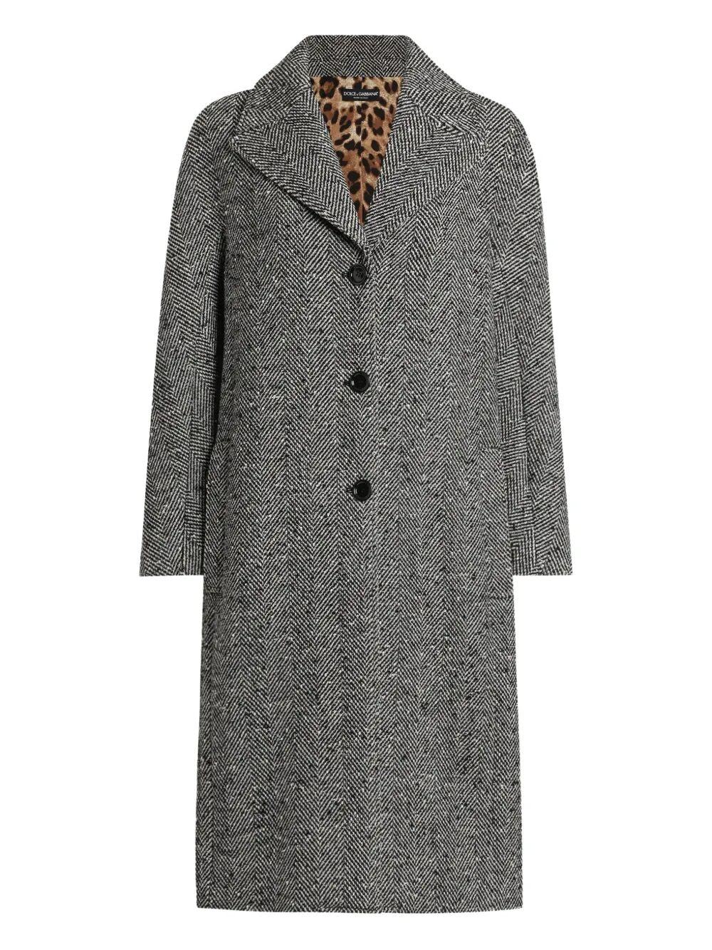 Dolce & Gabbana Women Long Chevron Coat